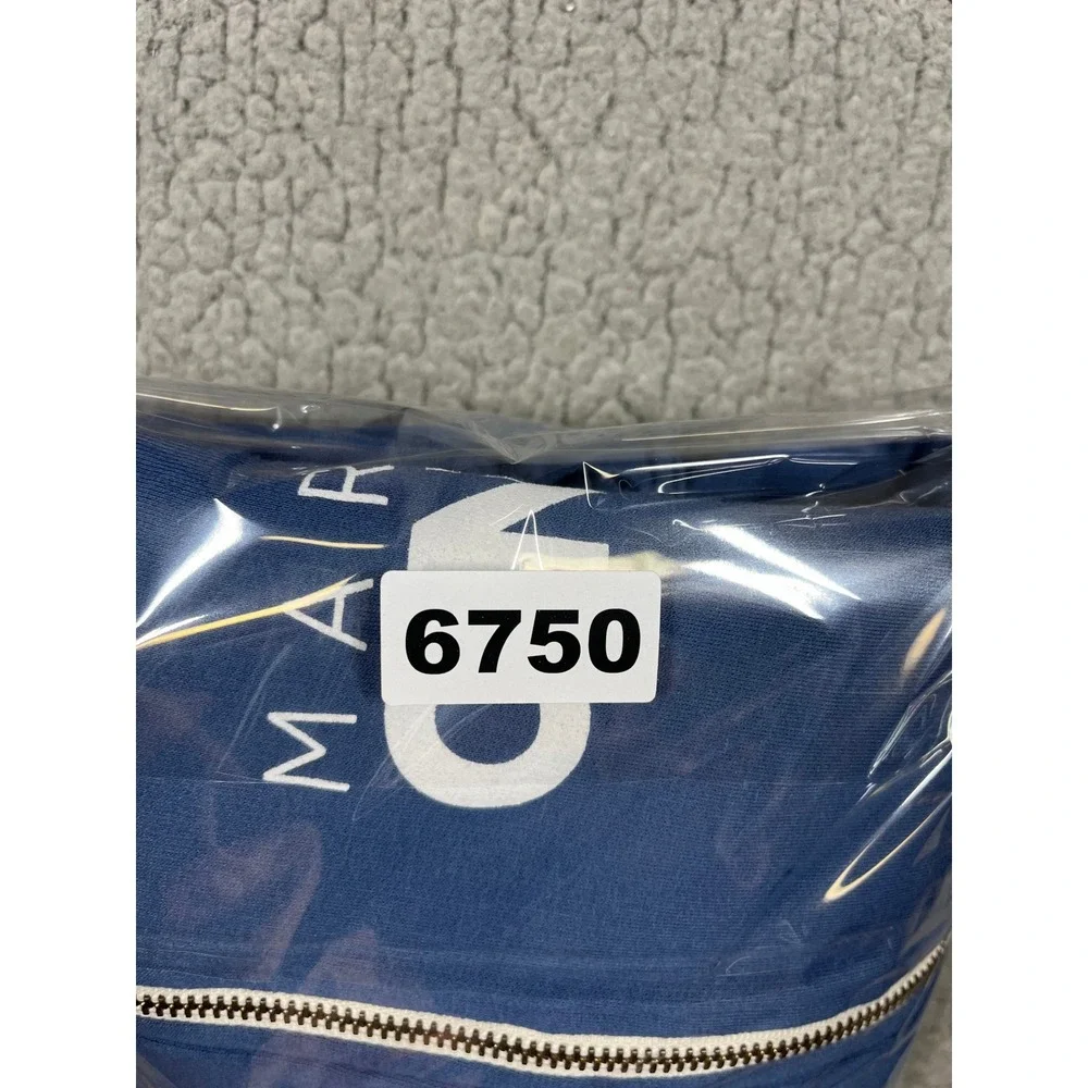 Marine Layer Zip Up Hoodie Mens M MARIN ONE Graphic Blue Casual Soft